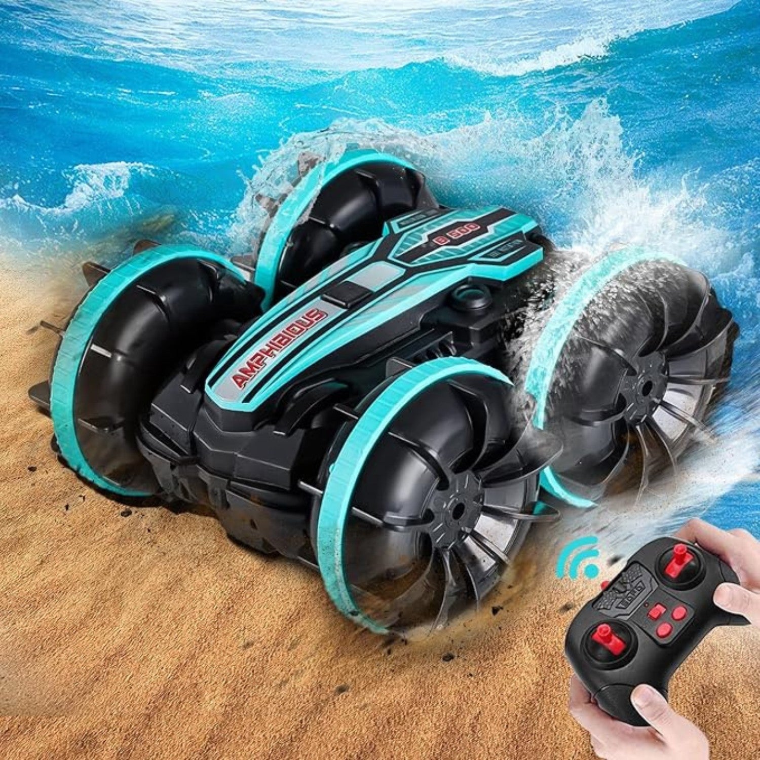 4WD Amphibious Remote Control Stunt Car