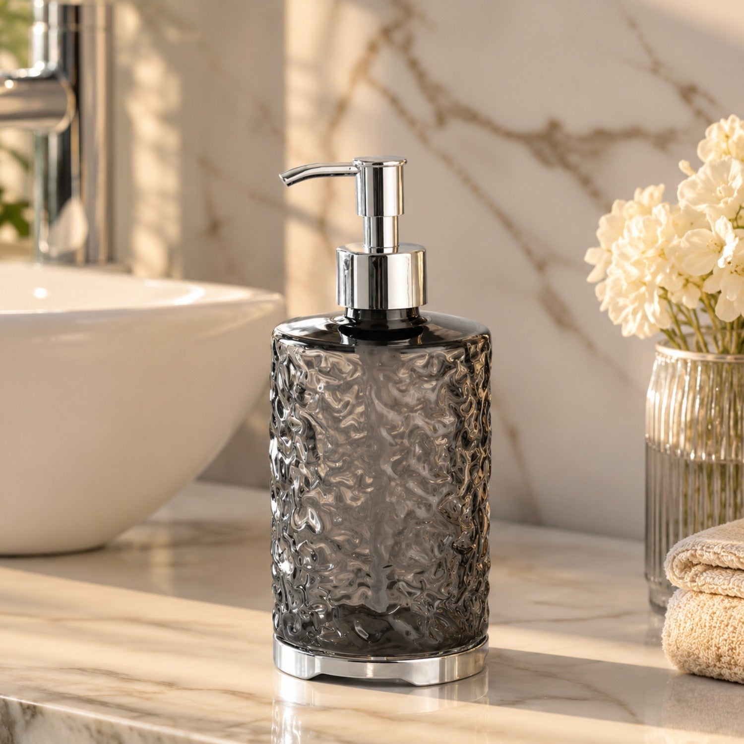 Refillable Acrylic Soap Dispenser Bottle