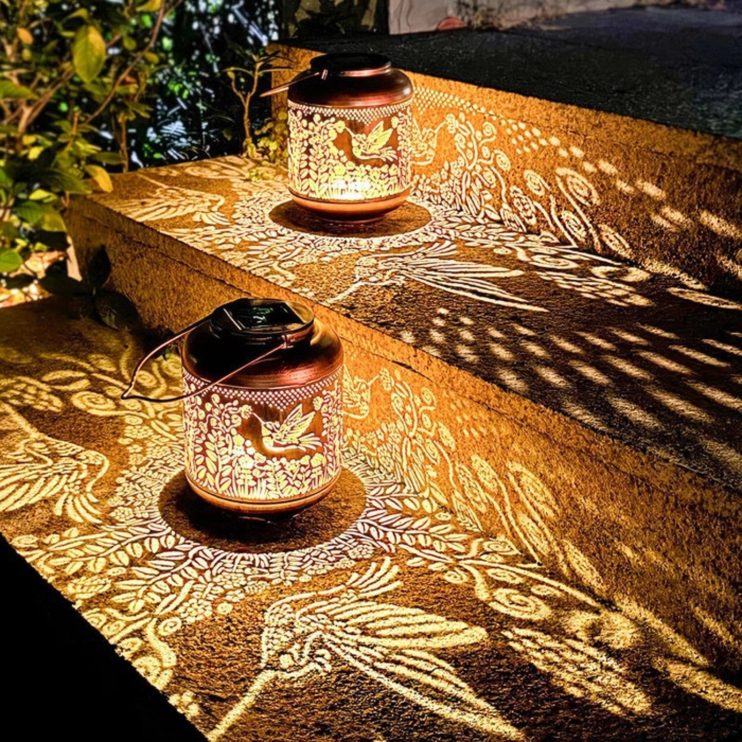 Twilight Hummingbird Shadow Lantern