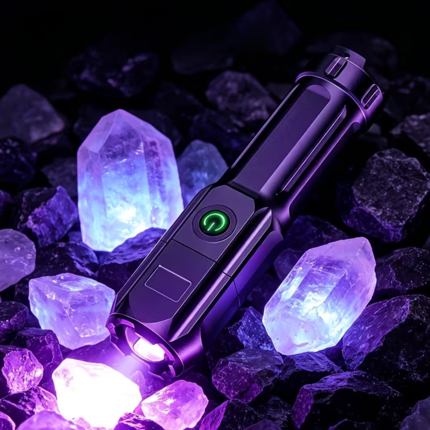 Rechargeable UV Zoom Flashlight