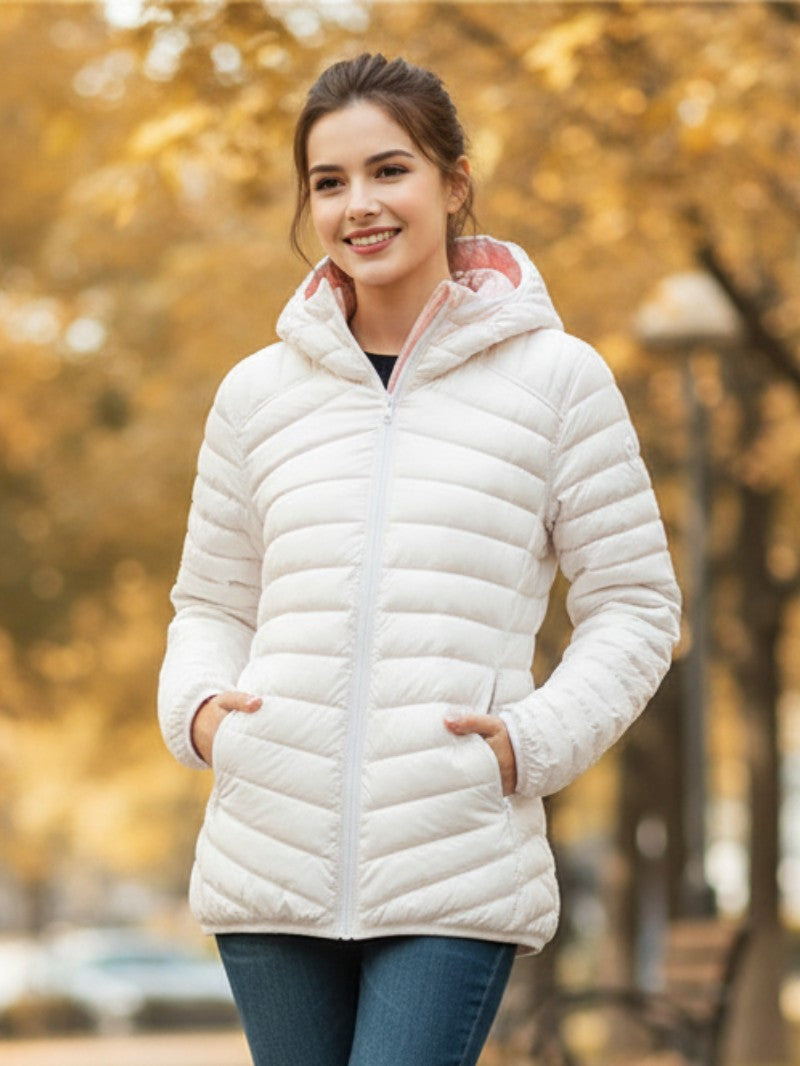 Women’s Reversible Hooded Transitional Jacket