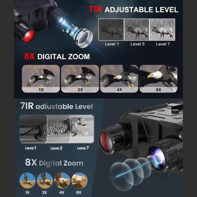 3D Night Vision IR Binoculars - Night Vision Binoculars - Wild Eye Vision