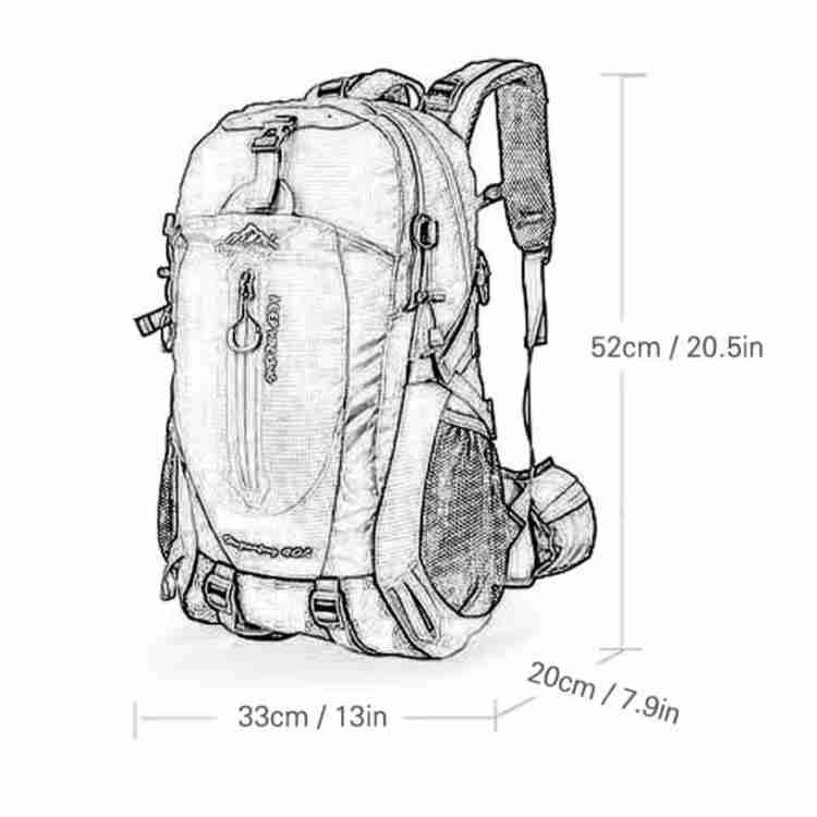 40L Waterproof Hiking Backpack - Hiking Backpack - Wild Eye Vision
