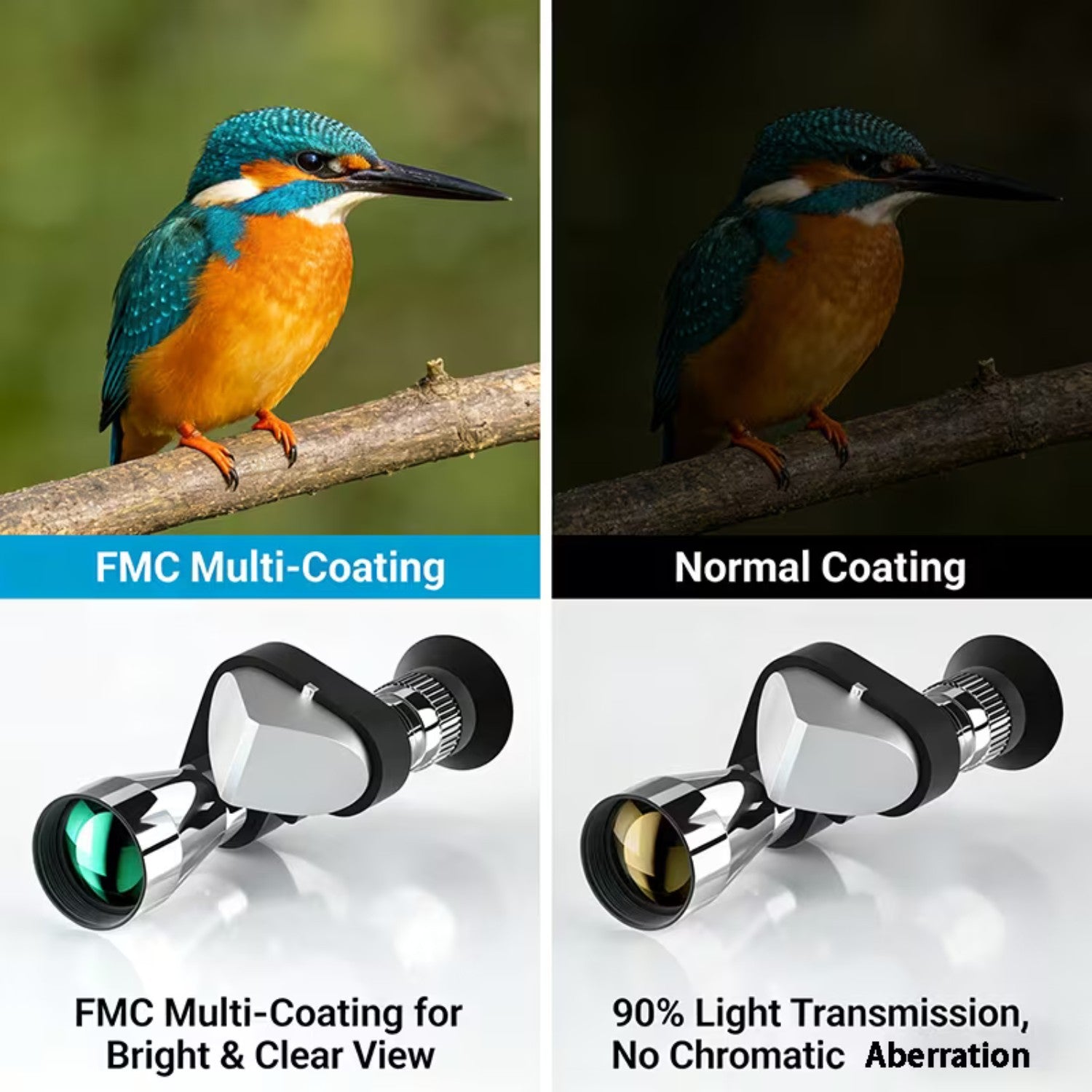 Compact Pocket Monocular Telescope