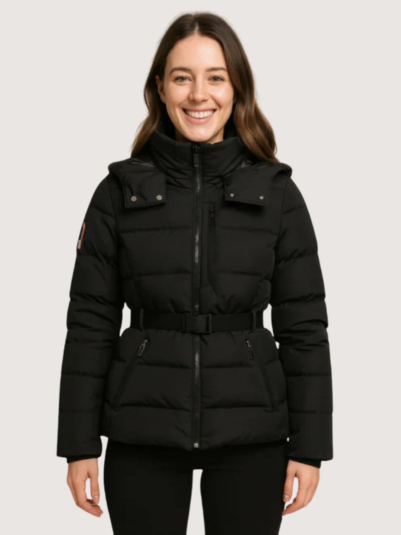 Women's Belted Insulated Puffer Jacket