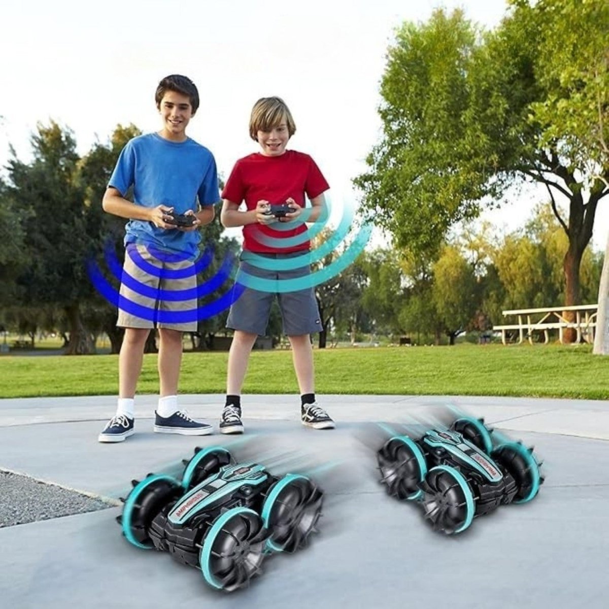 4WD Amphibious Remote Control Stunt Car - RC Car 4x4 - Wild Eye Vision