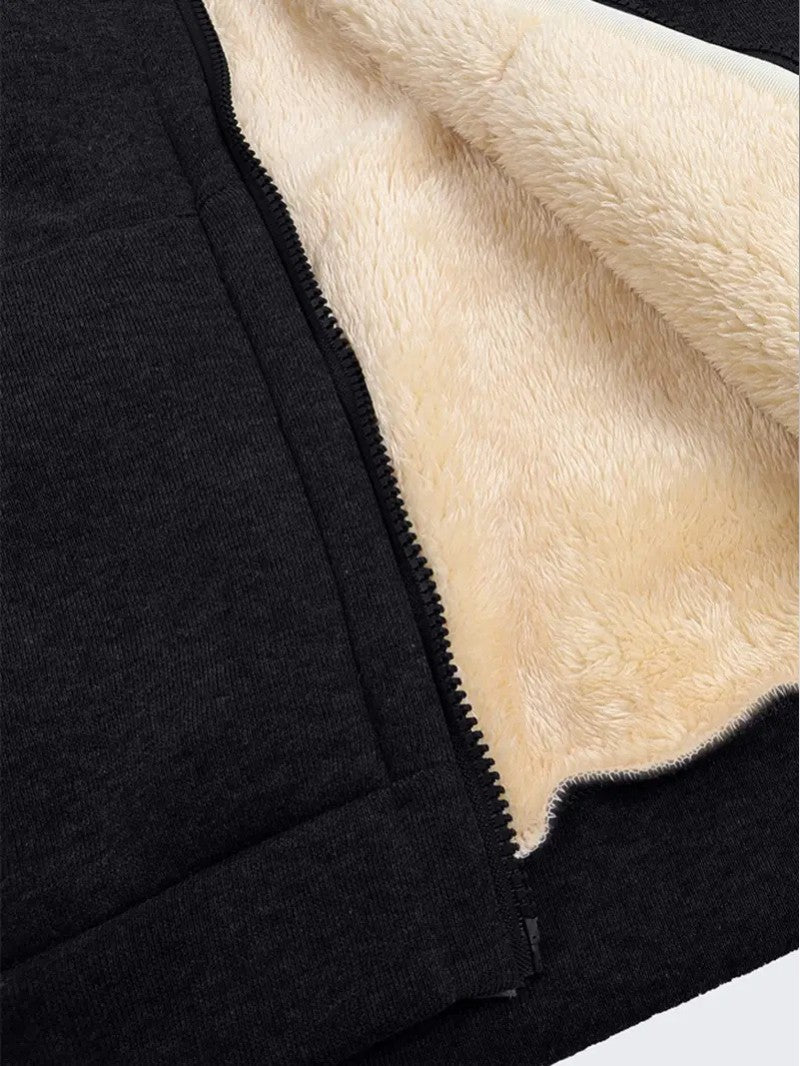 Women’s Plush Fleece-Lined Hooded Jacket