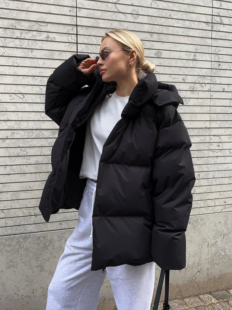 Women’s Oversized High-Neck Puffer Jacket