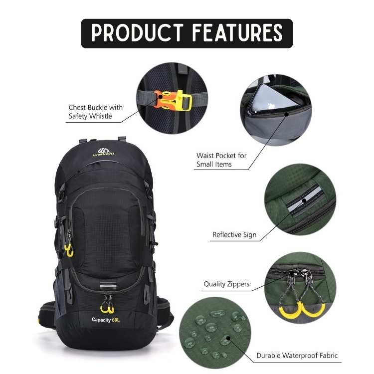 AdventurePro 60L Waterproof Backpack - Waterproof Backpack - Wild Eye Vision