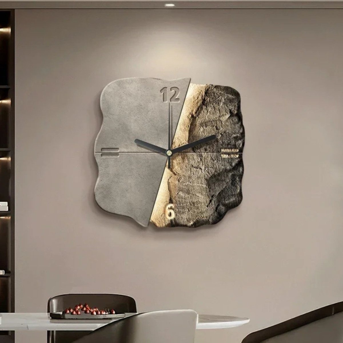 Artistic Sandstone 3D Quartz Wall Clock - Wall Clock - Wild Eye Vision