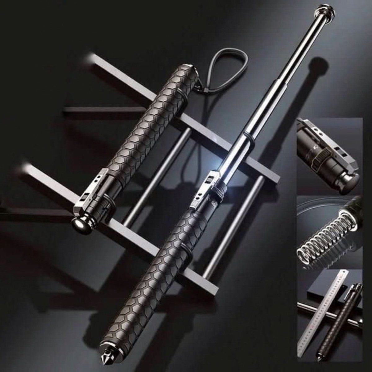 Automatic Self Defense Walking Stick for Safety - Hiking Stick - Wild Eye Vision