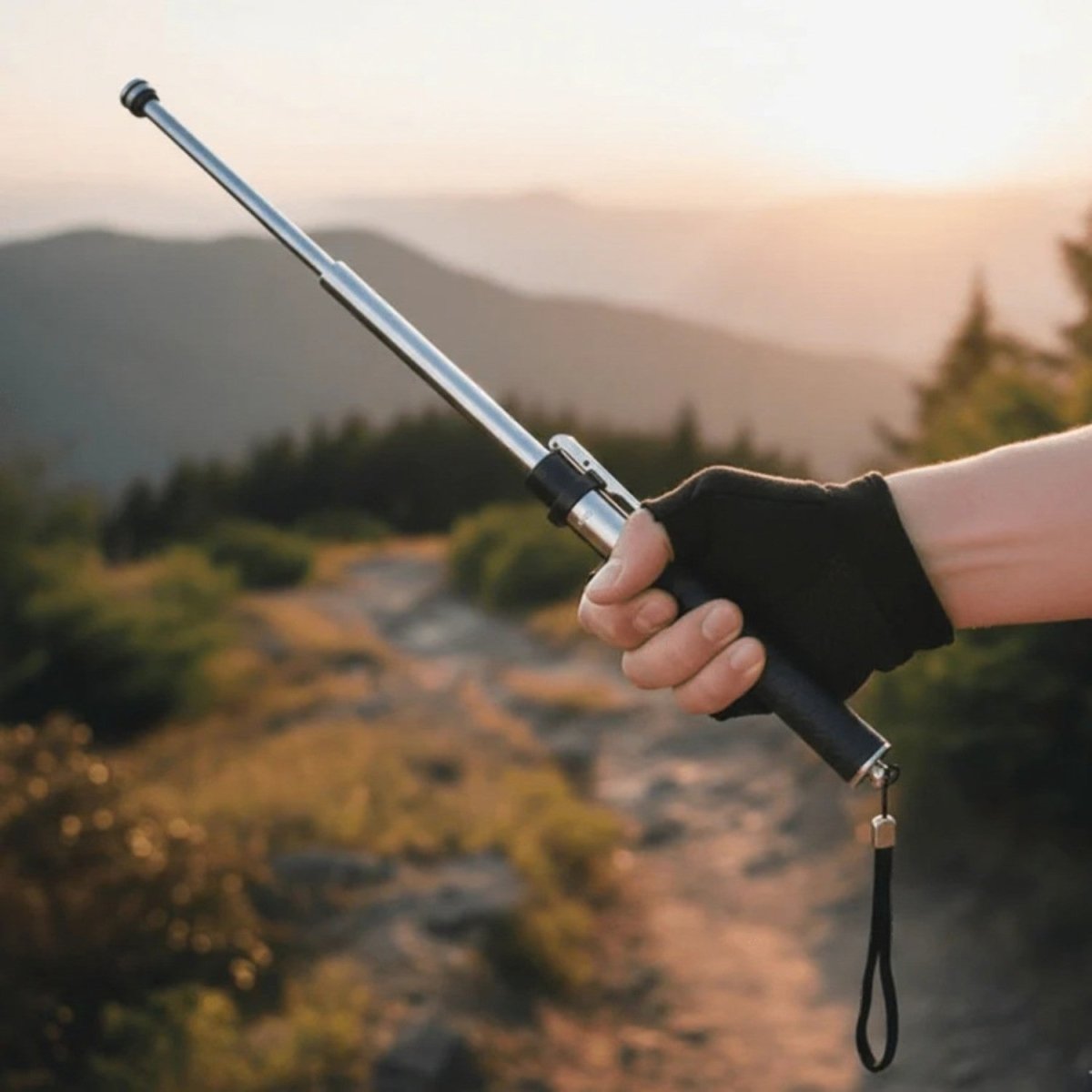 Automatic Self Defense Walking Stick for Safety - Hiking Stick - Wild Eye Vision