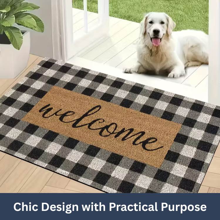 Buffalo Check Welcome Mat - Mat - Wild Eye Vision