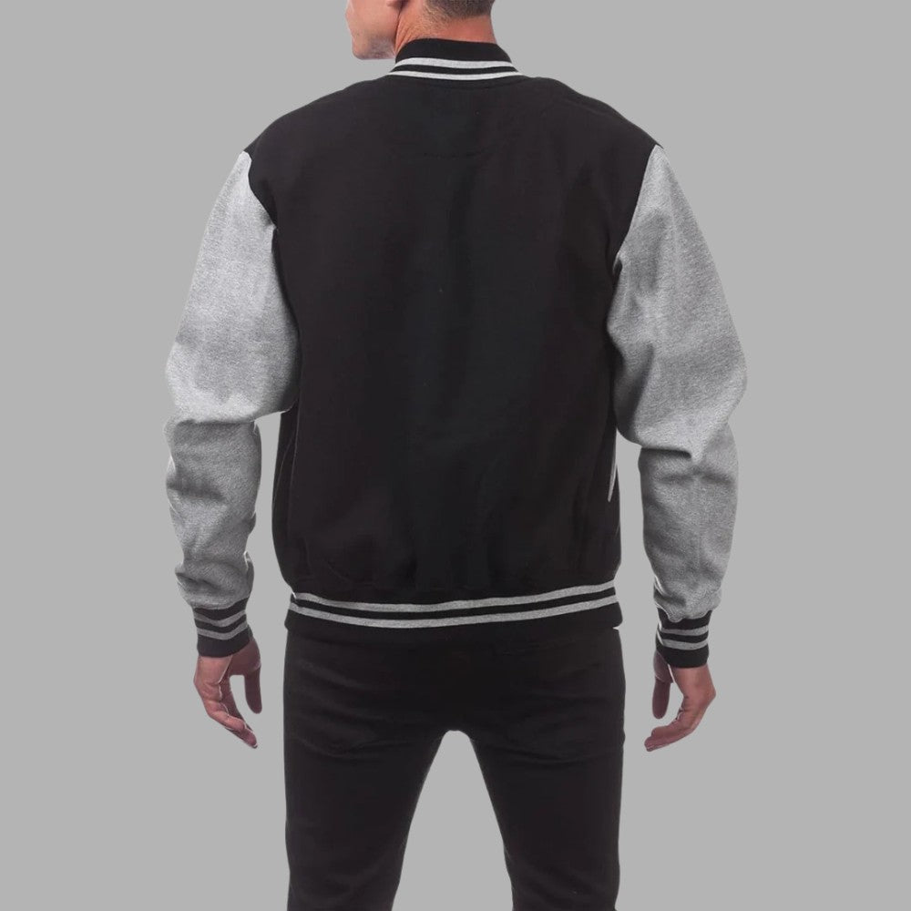 Classic Two - Tone Baseball Jacket - Men's Baseball Jacket - Wild Eye Vision