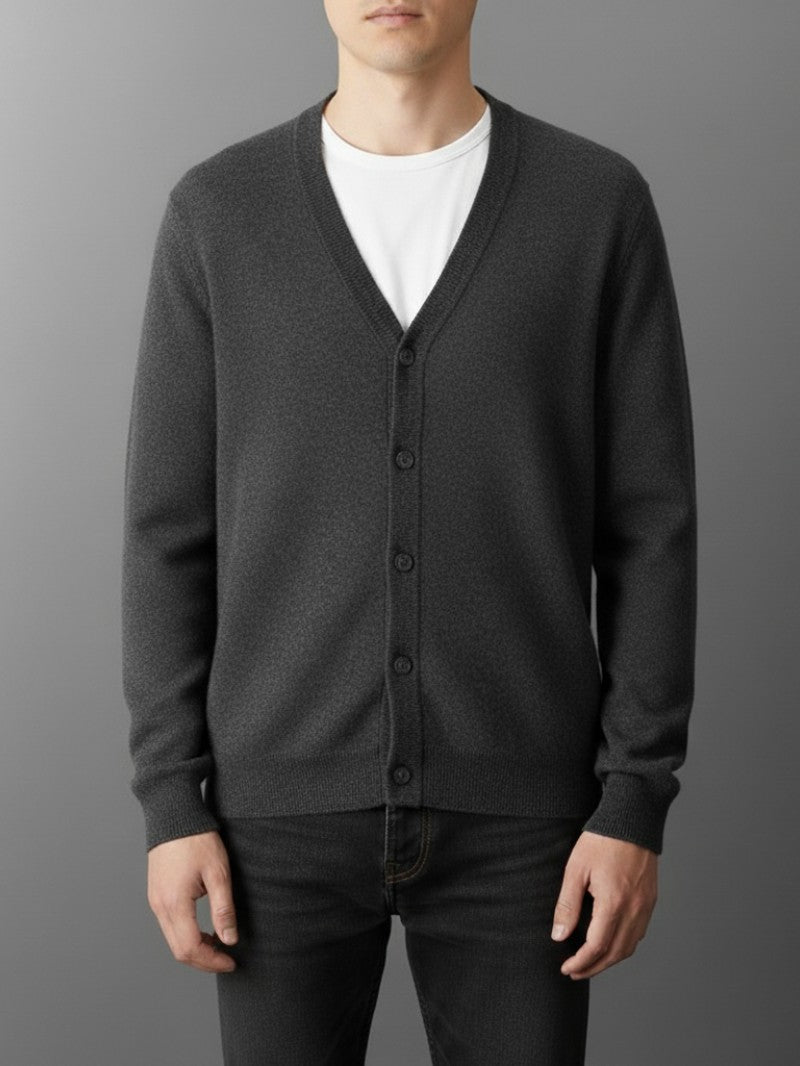 Classic V - Neck Button Cardigan - Men Cardigan - Wild Eye Vision