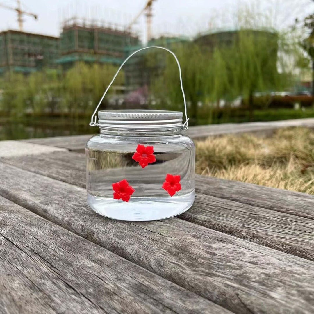 ClearBloom – Hanging Hummingbird Feeder with 3 Flower Ports - Bird Feeder - Wild Eye Vision