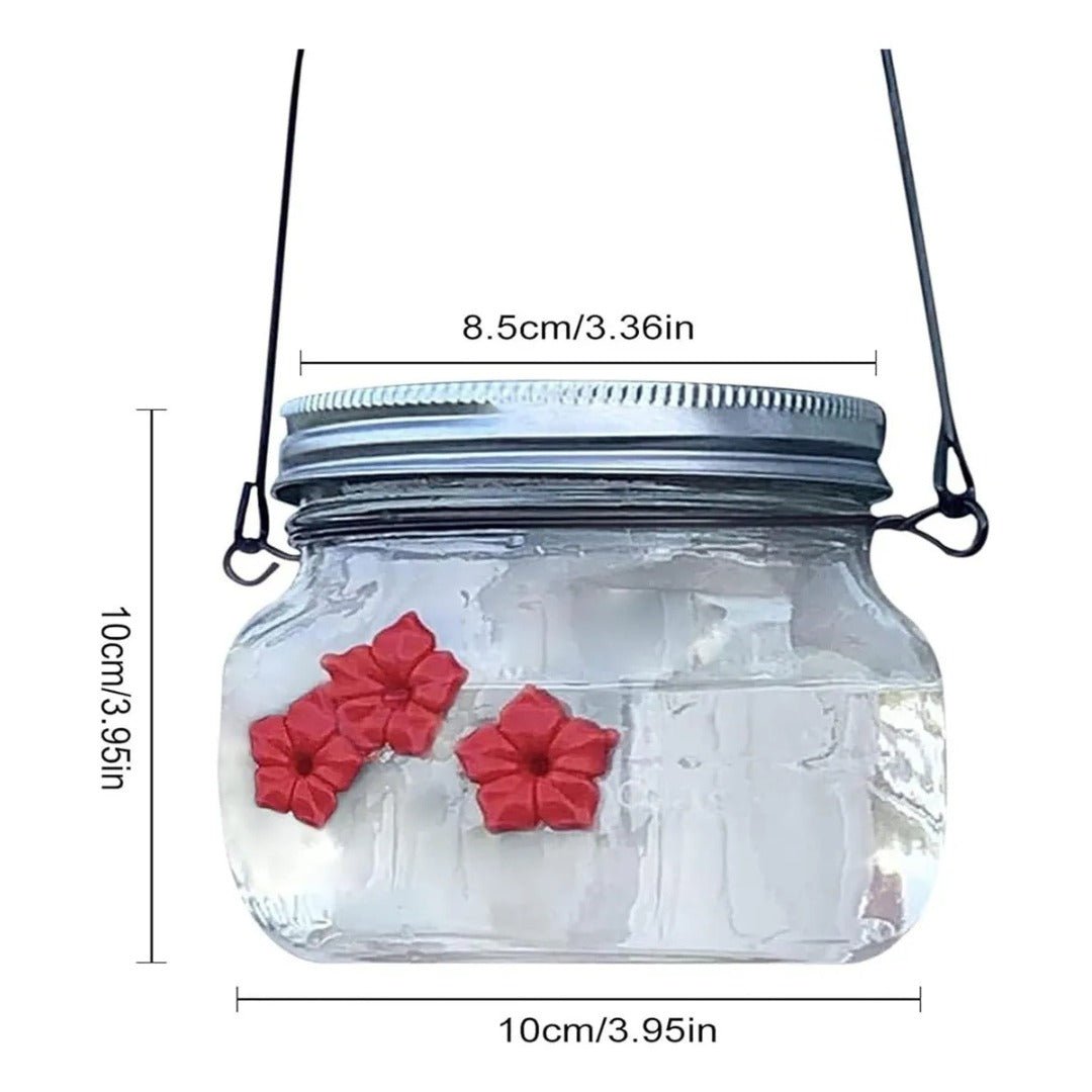 ClearBloom – Hanging Hummingbird Feeder with 3 Flower Ports - Bird Feeder - Wild Eye Vision