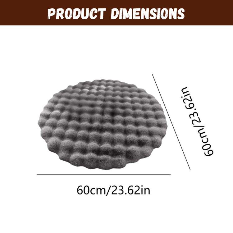 CloudSoft Faux Fur Round Rug - Rug - Wild Eye Vision