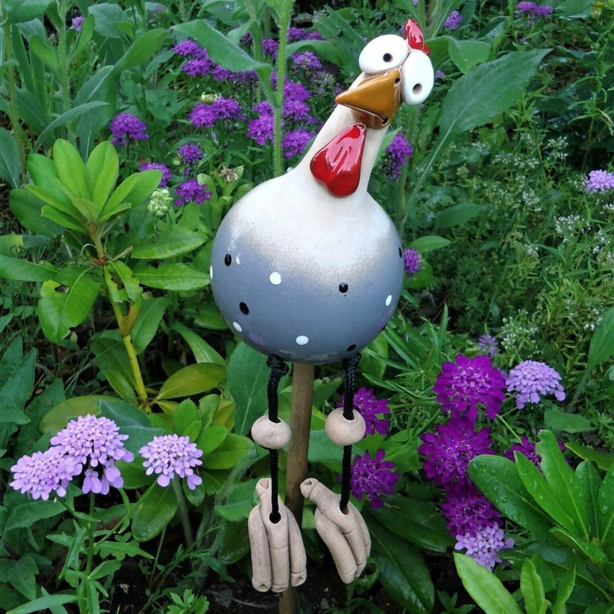 Colorful Garden Chicken Figurines - Garden Chicken Decoration - Wild Eye Vision