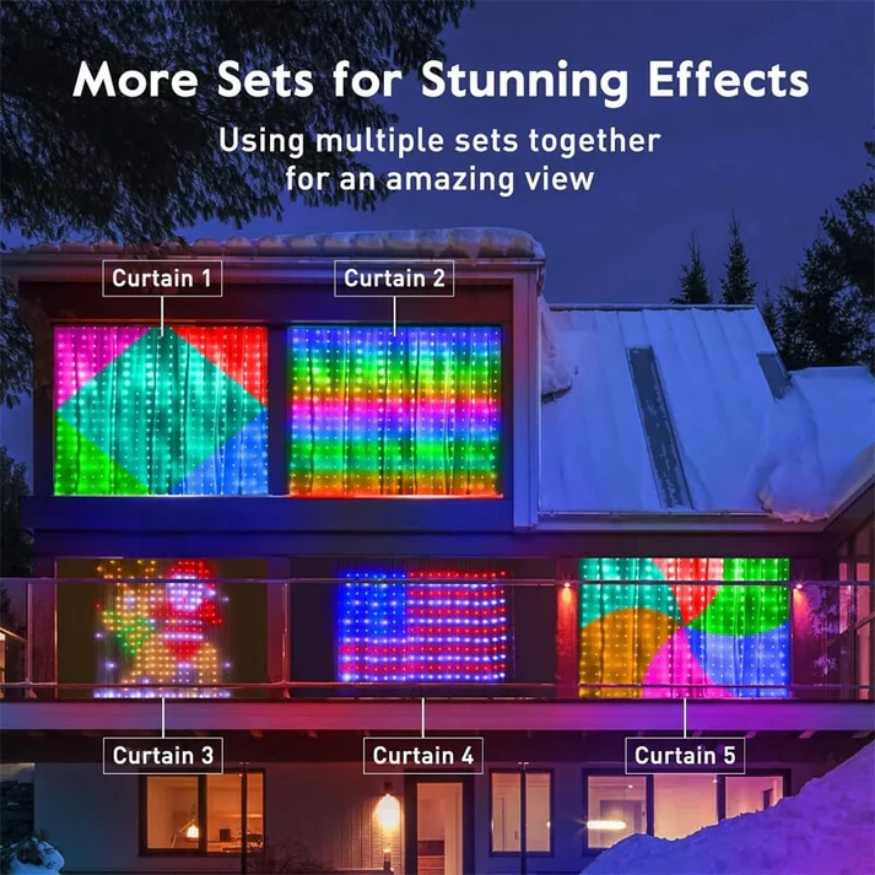 ColorWave LED Curtain Sync Lights - LED Curtain Lights - Wild Eye Vision
