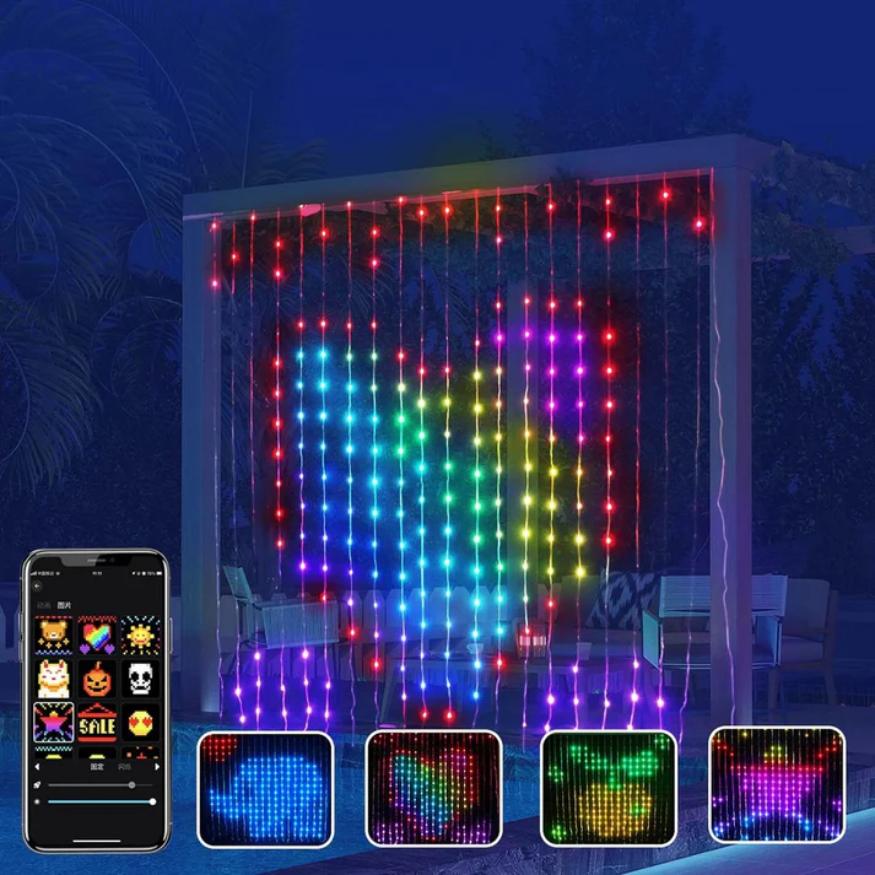 ColorWave LED Curtain Sync Lights - LED Curtain Lights - Wild Eye Vision