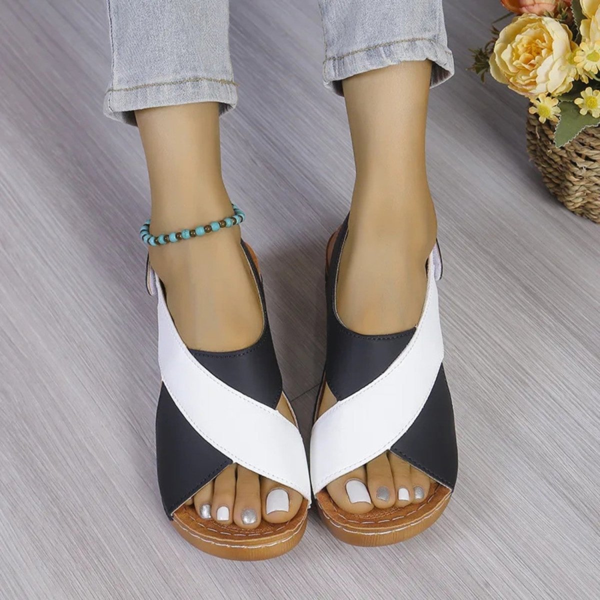 Comfortable Adjustable Wedge Sandals - Sandals - Wild Eye Vision