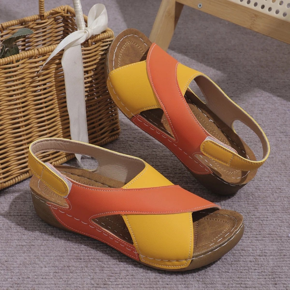 Comfortable Adjustable Wedge Sandals - Sandals - Wild Eye Vision