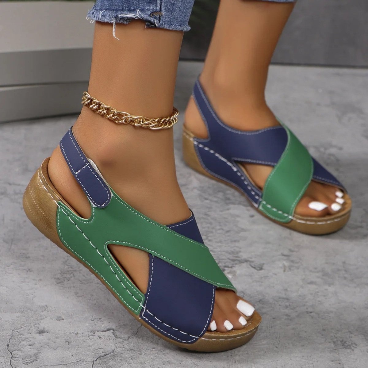 Comfortable Adjustable Wedge Sandals - Sandals - Wild Eye Vision
