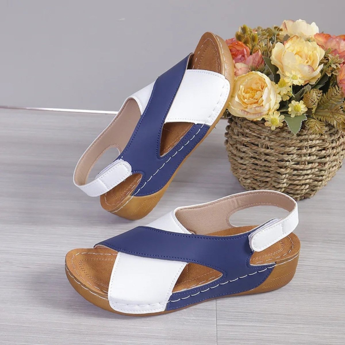 Comfortable Adjustable Wedge Sandals - Sandals - Wild Eye Vision
