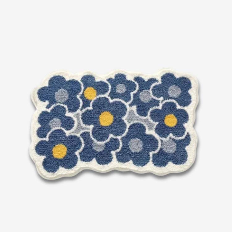 CosyBloom Floral Bath Mat - Bath Mat - Wild Eye Vision