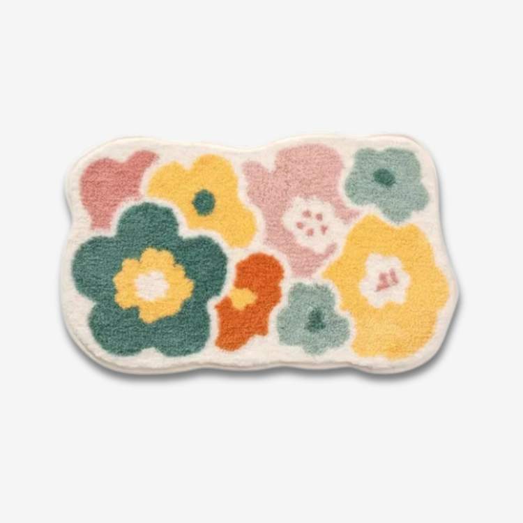 CosyBloom Floral Bath Mat - Bath Mat - Wild Eye Vision