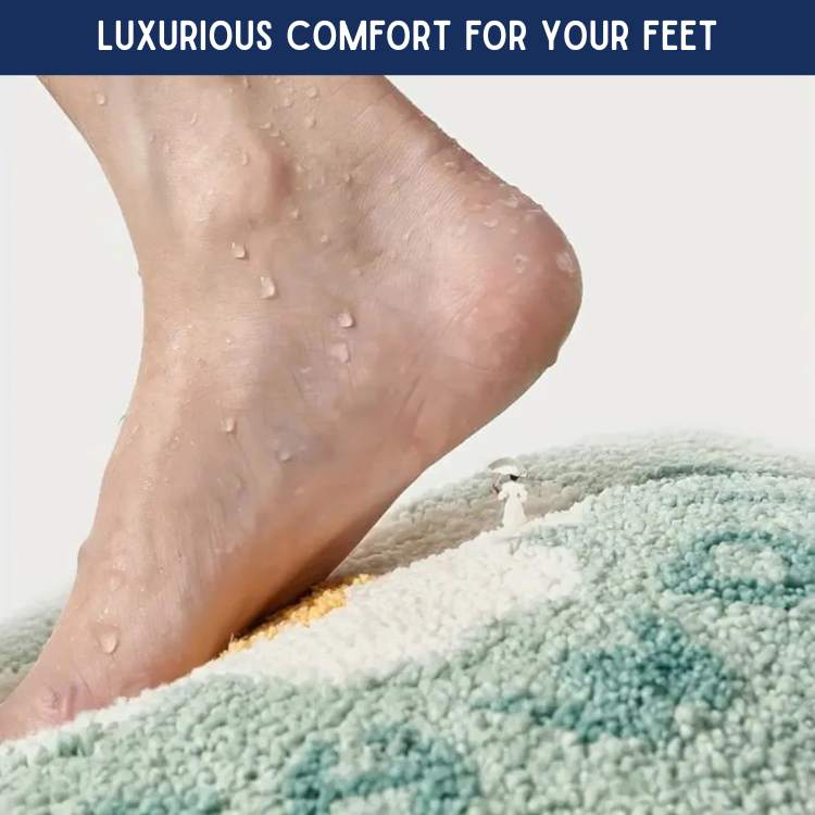 CosyBloom Floral Bath Mat - Bath Mat - Wild Eye Vision