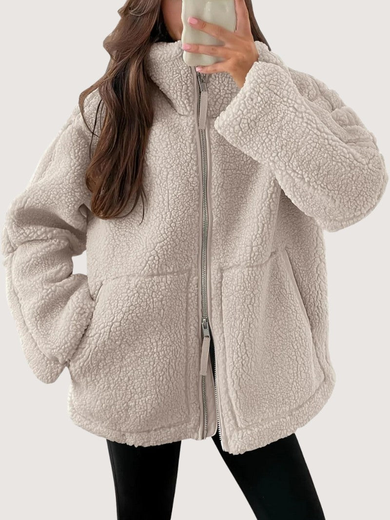 Cozy Zip - Up Fleece Winter Jacket - Women's Winter Jacket - Wild Eye Vision
