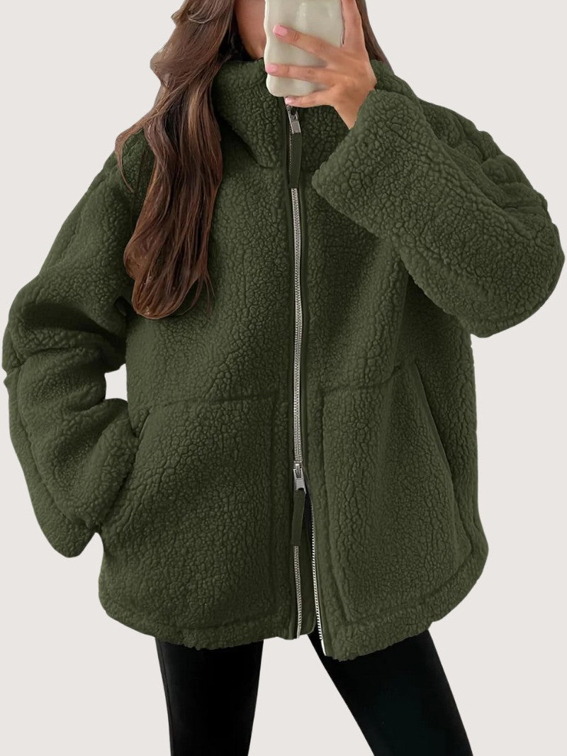 Cozy Zip - Up Fleece Winter Jacket - Women's Winter Jacket - Wild Eye Vision
