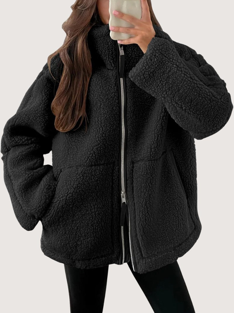 Cozy Zip - Up Fleece Winter Jacket - Women's Winter Jacket - Wild Eye Vision