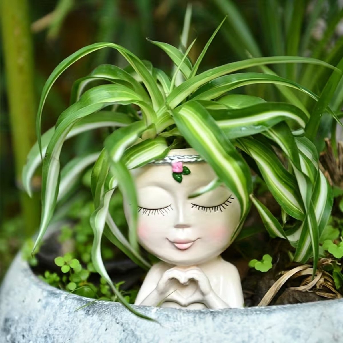 Creative Resin Face Vase for Plants - Flowerpot - Wild Eye Vision