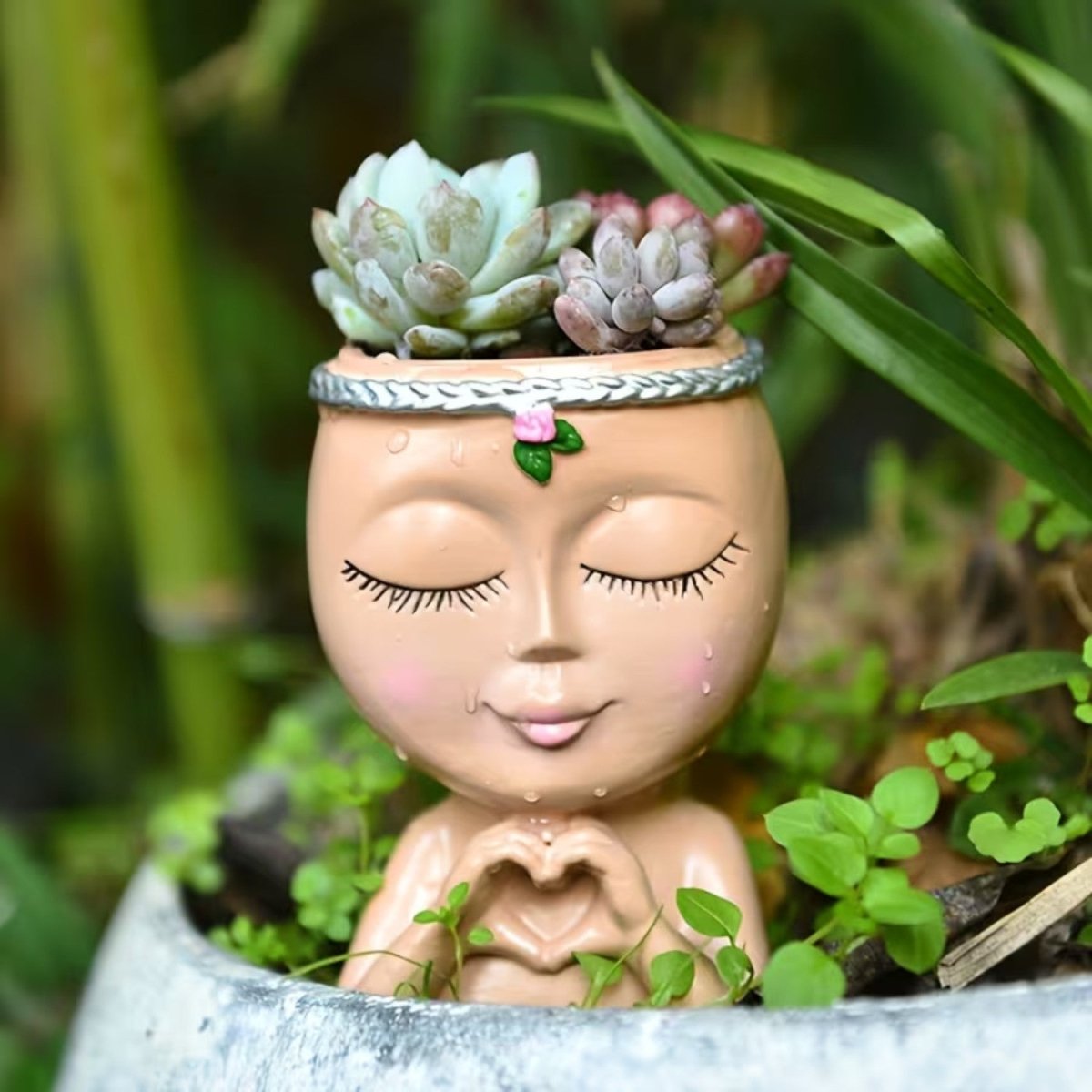 Creative Resin Face Vase for Plants - Flowerpot - Wild Eye Vision