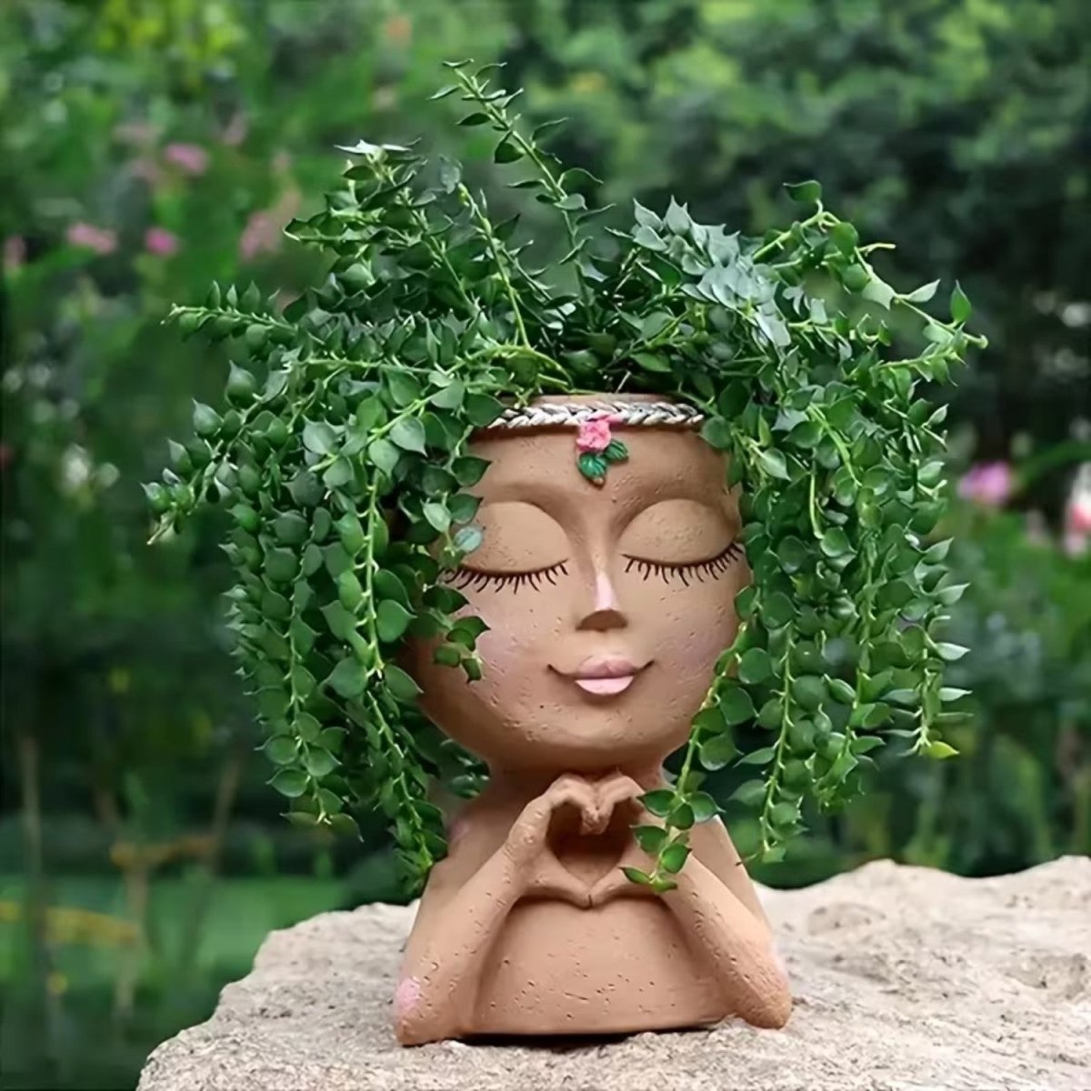 Creative Resin Face Vase for Plants - Flowerpot - Wild Eye Vision
