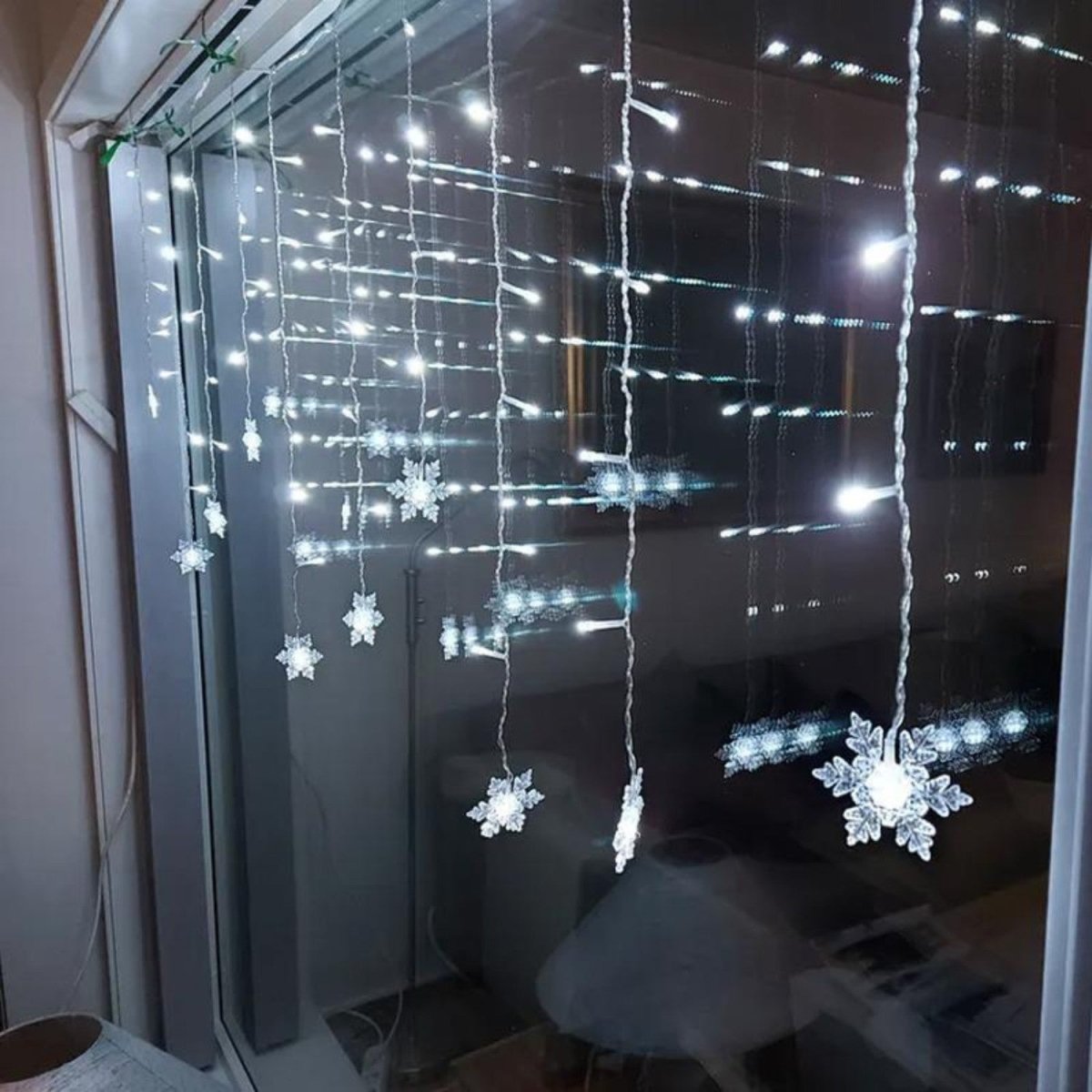 Curtain Snowflake LED String Lights - LED Curtain Lights - Wild Eye Vision