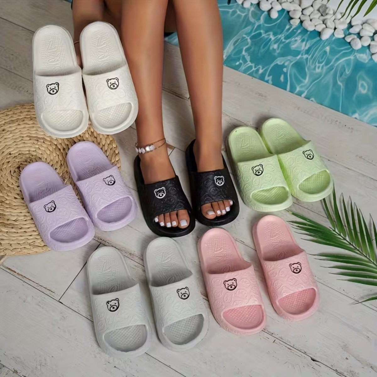 Cute Bear EVA Slides for Women - Slippers - Wild Eye Vision