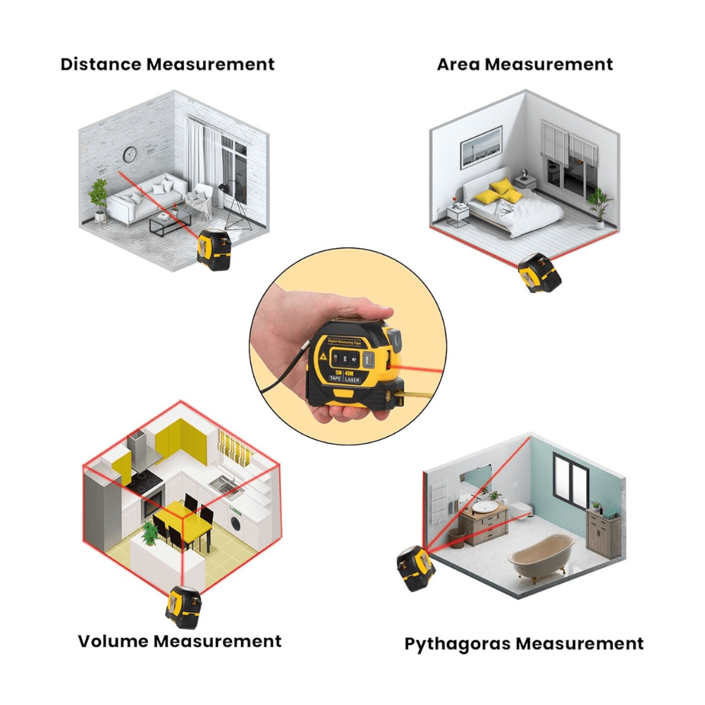 Digital Laser Tape Measure - Tape Measure - Wild Eye Vision