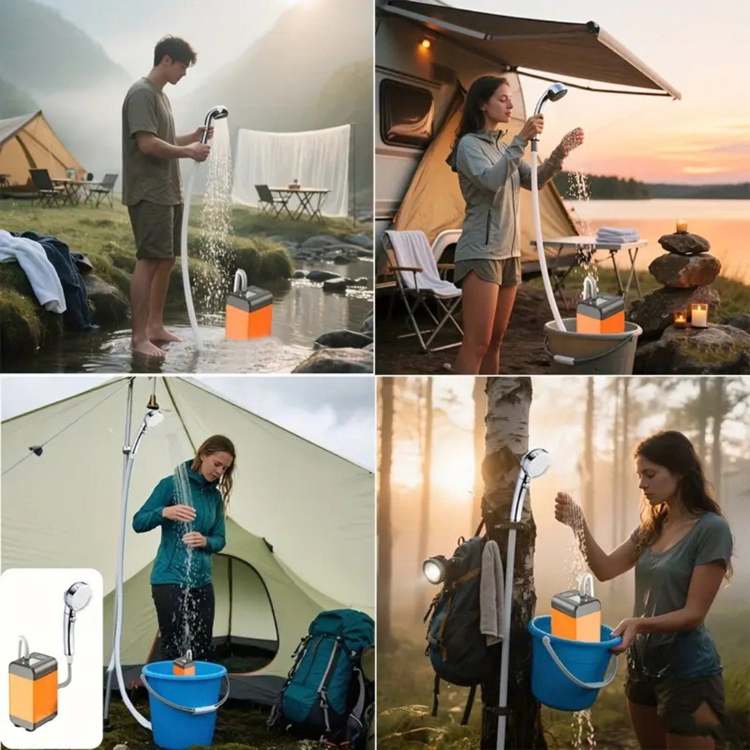 FlowMate – Portable Electric Shower with Adjustable Pressure - Wild Eye Vision