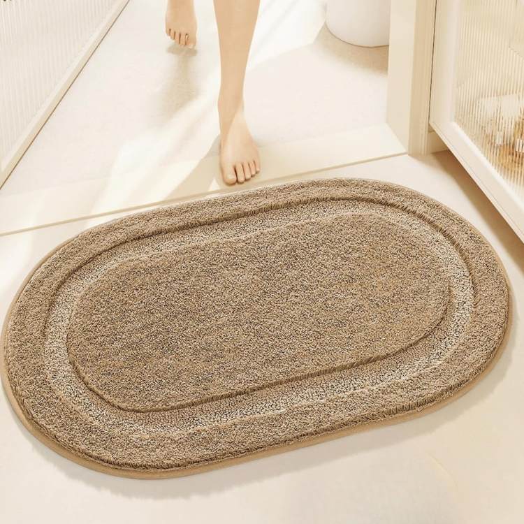 FluffNest Plush Oval Bath Mat - Bath Mat - Wild Eye Vision