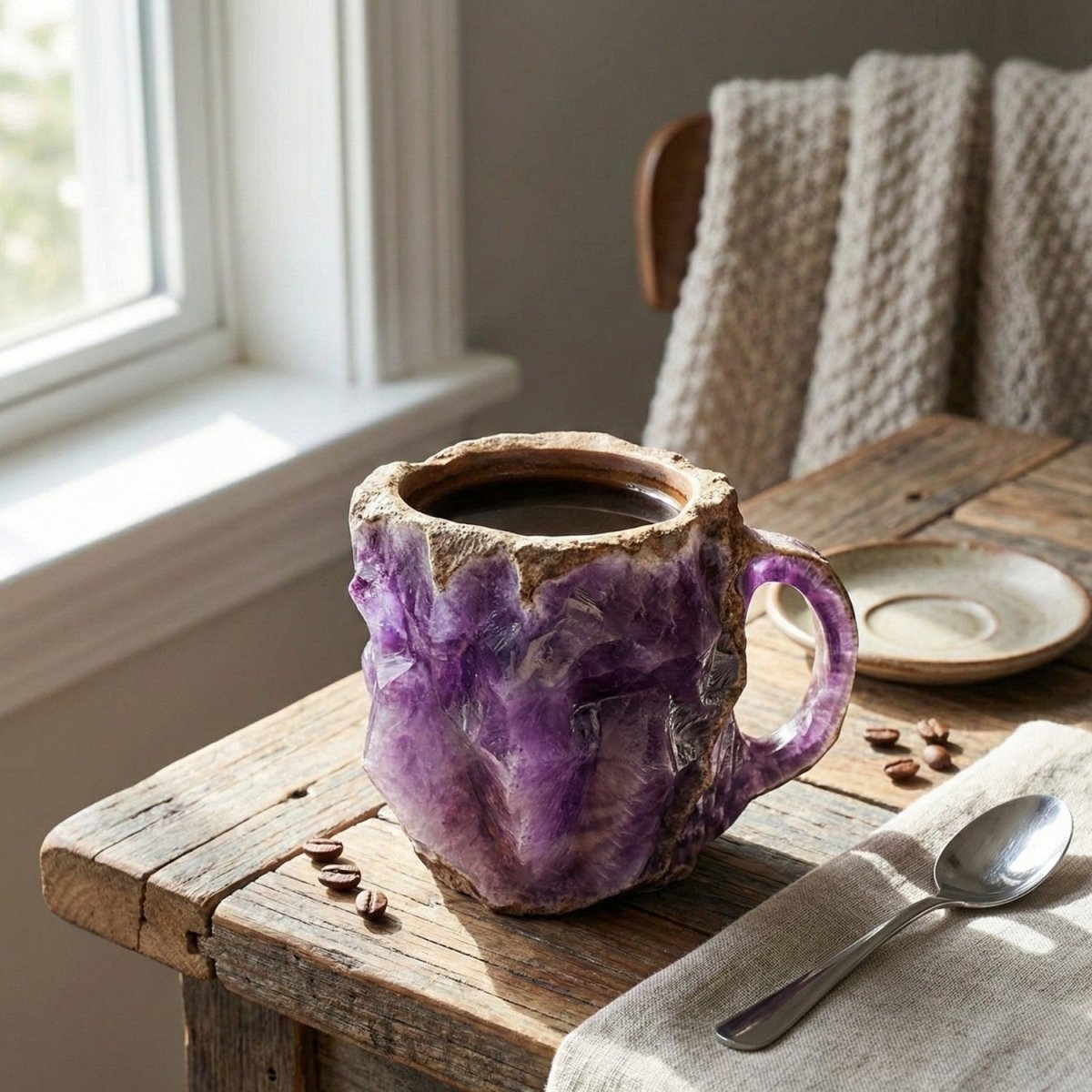 Handcrafted Crystal Coffee Mug - Crystal Coffee Mug - Wild Eye Vision
