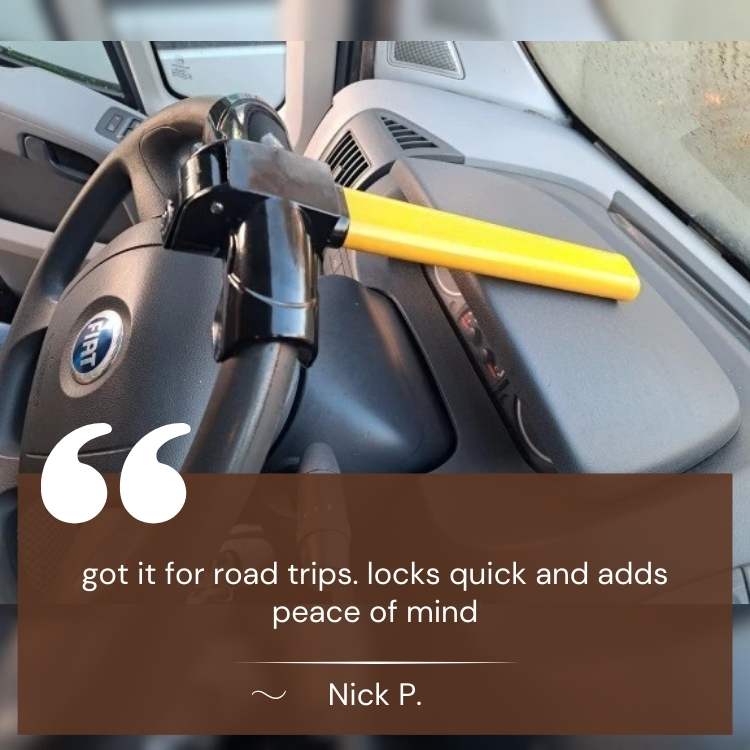 Heavy - Duty Universal Steering Wheel Lock - Steering Wheel Lock - Wild Eye Vision