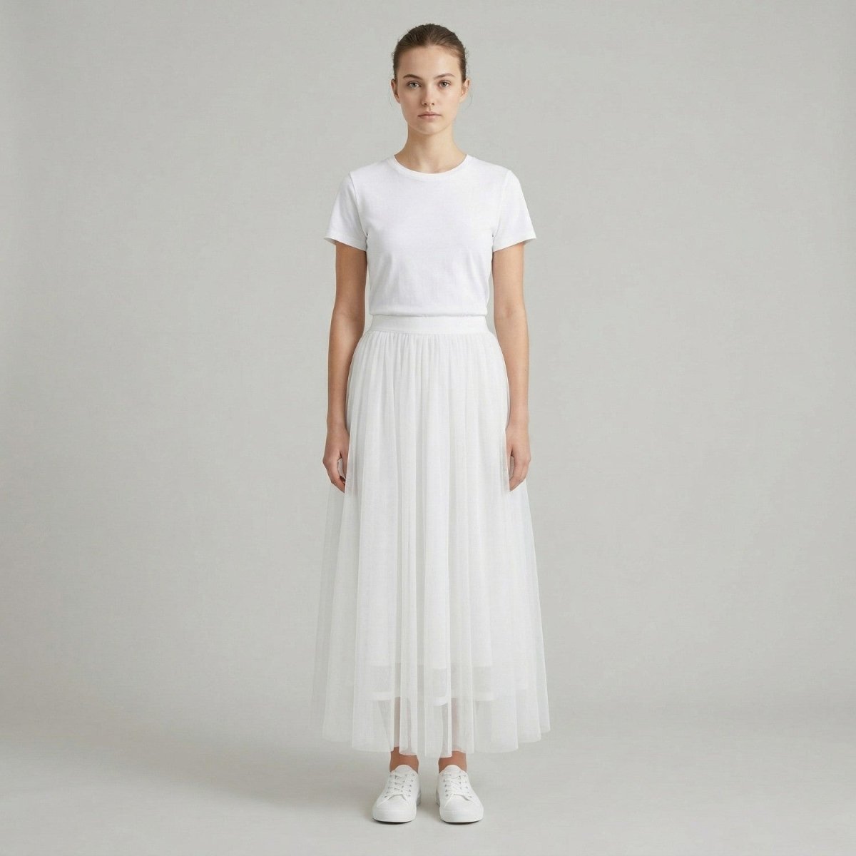 High Waist Tulle Midi Skirt - Skirt - Wild Eye Vision