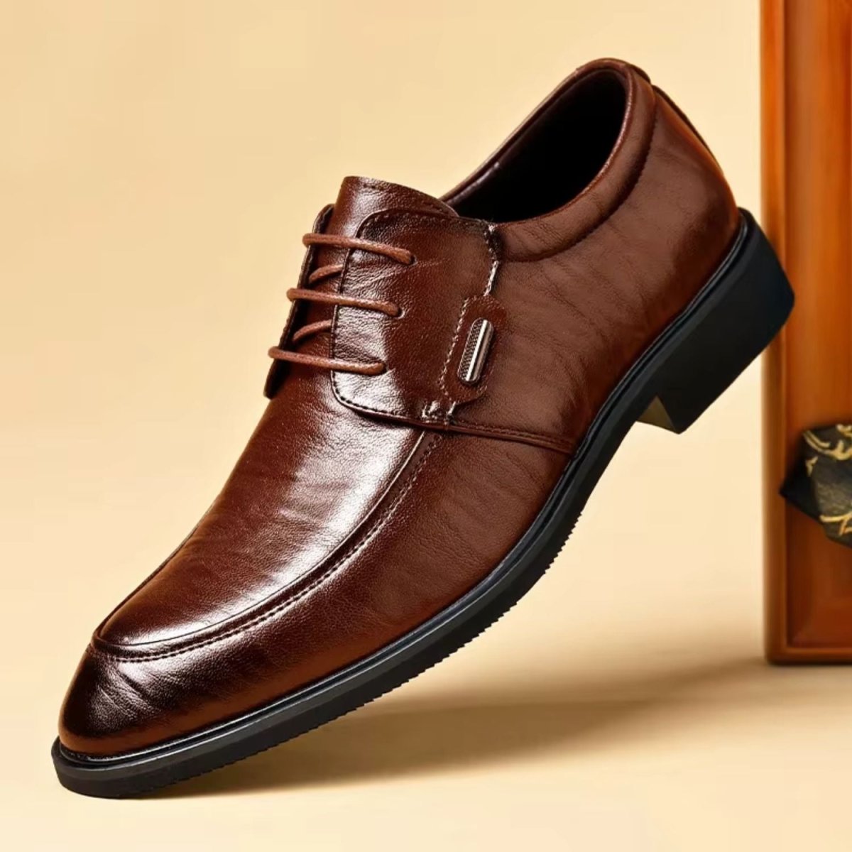 Leather Lace Up Oxford Shoes - Dress Boots - Wild Eye Vision