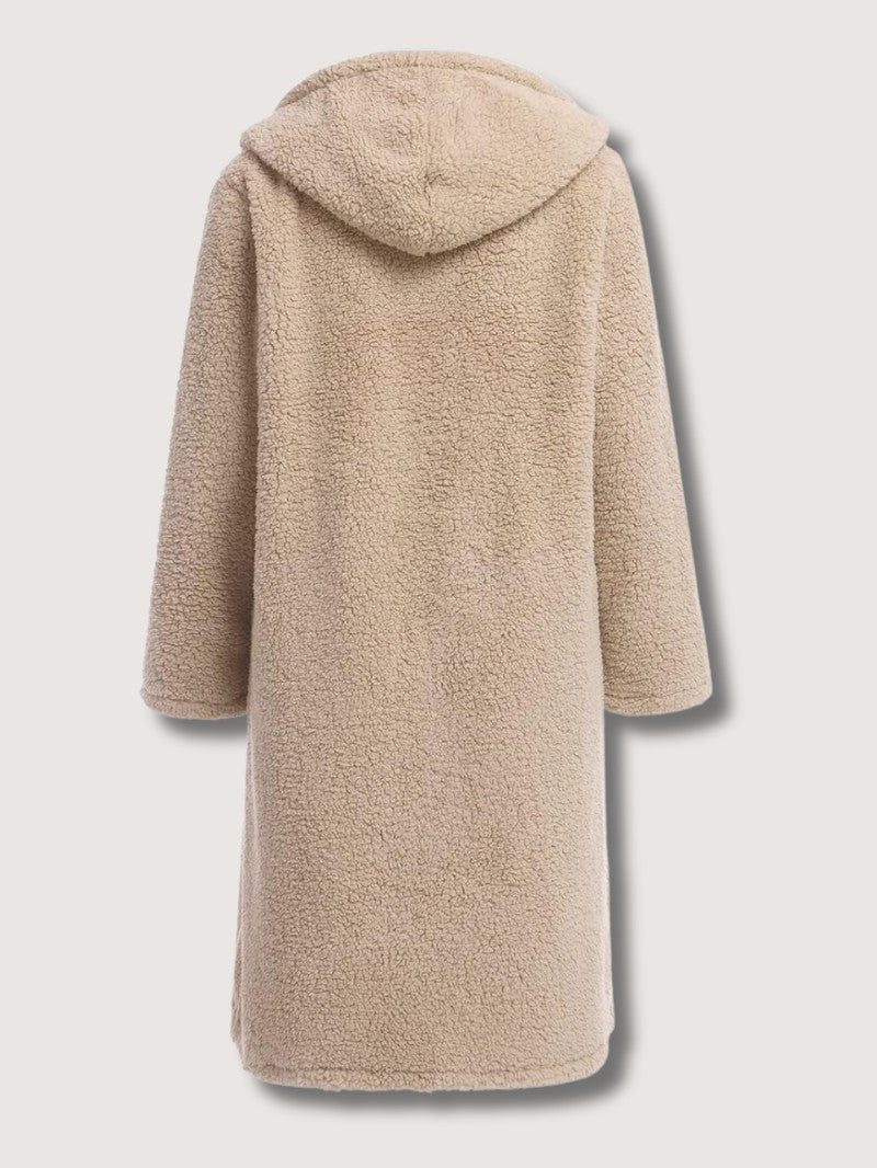 Lightweight Hooded Teddy Winter Coat - Women's Winter Jacket - Wild Eye Vision