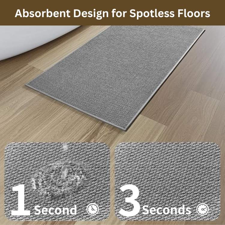 LuxeBraide Non - Slip Bath Mat - Bath Mat - Wild Eye Vision