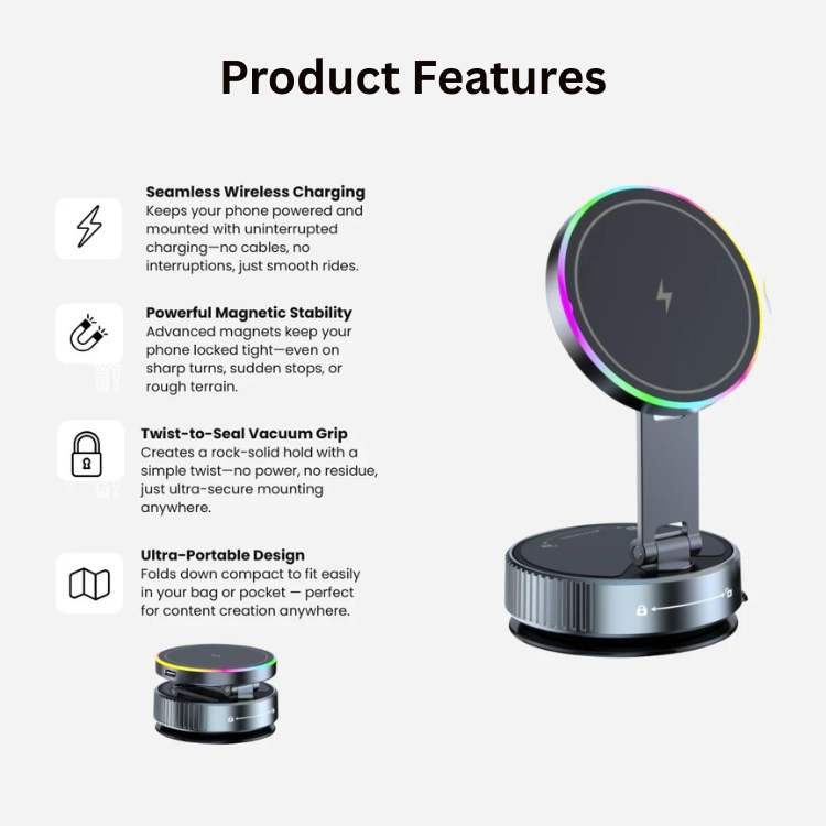 MagLock 360 Wireless Car Charger - Car Charger - Wild Eye Vision